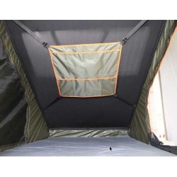 Tente de toit, toit souple et imperméable.