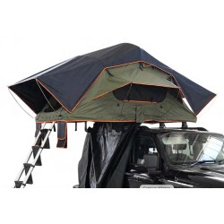 Tente de toit pliante/dépliante, toit souple et imperméable.