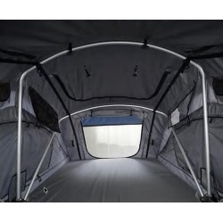 Tente de toit pliante/dépliante, toit souple et imperméable.